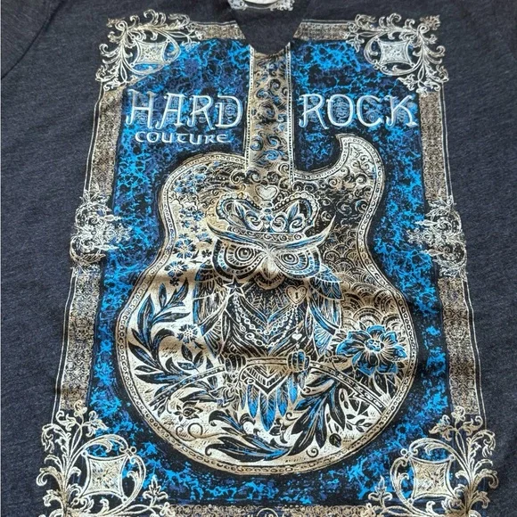 Hard Rock Couture "Berlin" Short Sleeve Shirt- Size M - Picture 6 of 7
